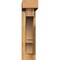 Ekena Millwork Balboa Block Rough Sawn Bracket w/ Offset Brace, Western Red Cedar, 4"W x 16"D x 16"H BKT0402X16X16BOA05RWR - alternate 2